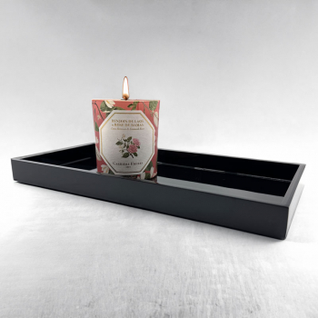 Mini Size Tray, Mima rectangular, paint Lacquer black style